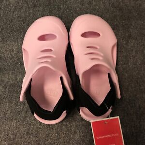 Nike Sunray Protect 3 (TD) Toddler's Sandals Pink Foam-Black-White Size 9 NWT