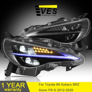 LED Sequential Turn Signal Headlight For Toyota 86 Subaru BRZ Scion FR-S 12-20 - Picture 1 of 16