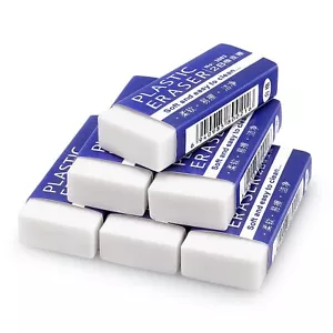 Tamaki 6 Pack Pencil Erasers Large White Erasers for School Office Art Eraser... - Picture 1 of 7