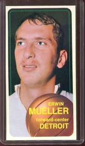 1970 Topps Basketball # 82 Erwin Mueller (NM-MT) Near Mint to Mint - Bild 1 von 2