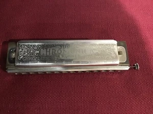 Hohner Super Chromonica 270/48 C Mundharmonika 48 Töne Silber Gesch Made In Germany - Bild 1 von 5