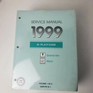 GM Chevrolet 1999 plataforma N Pontiac Grand Am Alero fabricante de equipos originales juego manual de servicio de 2 - Imagen 1 de 5