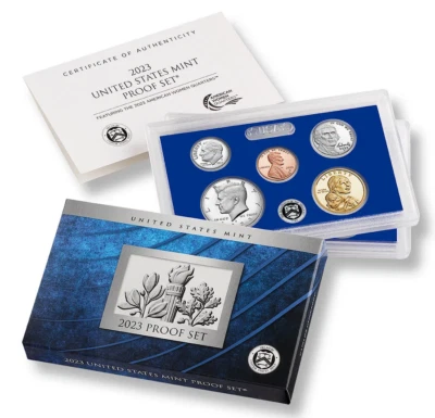 2023 s us mint 10 coin clad proof set 23rgr     sold out at mint - Image 1 of 4