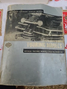 2002 Harley Davidson Touring Models Official Factory Manual Book - Picture 1 of 10