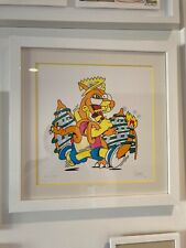 ERMSY Bart Simpson Charizard POKÉMON Print ‘Bartizard’ #/40 Signed Framed
