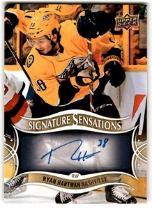 2018-19 Upper Deck Signature Sensations Ryan Hartman Auto #SS-RH Nashville