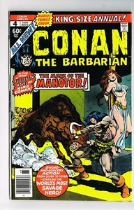 CONAN THE BARBARIAN ANNUAL #4 NM- MARVEL COMIC 1978 RE HOWARD BUSCEMA BRONZE AGE - Picture 1 of 2