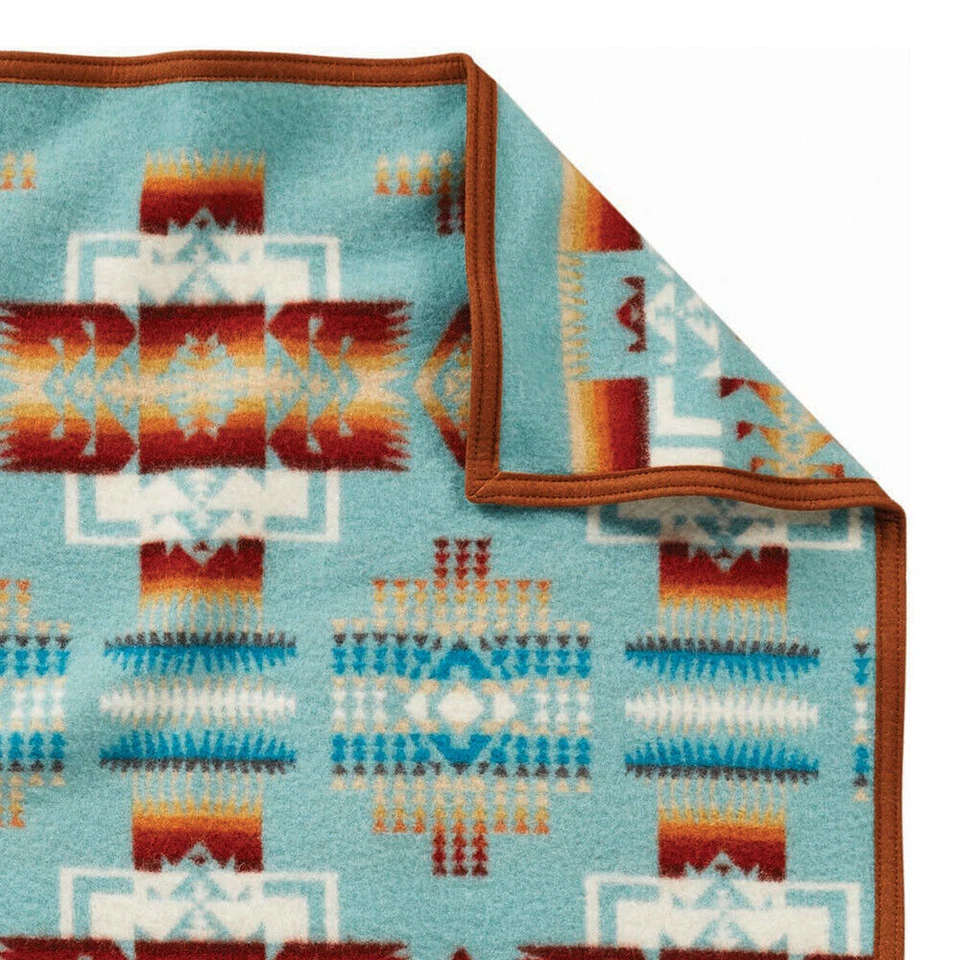 Pendleton Chief Joseph 32" " Aqua Crib Blanket ZD632-51128