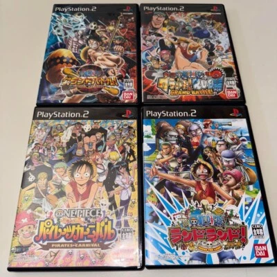 One Piece Grand Battle & Rush & Land & Pirates' Carnival set PS2 Japan - Image 1 of 4