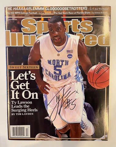 Ty Lawson  Signed Sports Illustrated Magazine, Newsstand NO LABEL, Near Mint Cover