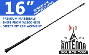 Mástil de antena estilo fuba de 16" - se adapta a: 1999-2001 Isuzu VehiCROSS - Imagen 1 de 7