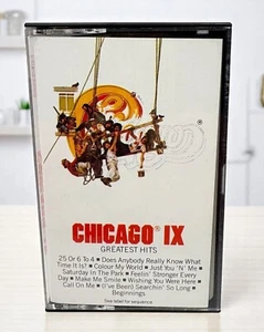 Chicago IX Greatest Hits Compilation Cassette Tape 70s Classic Rock - Imagen 1 de 6