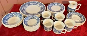 LOTE DE 34 PIEZAS KENSINGTON STAFFORDSHIRE IRONSTONE PATRÓN 1803 - Imagen 1 de 5
