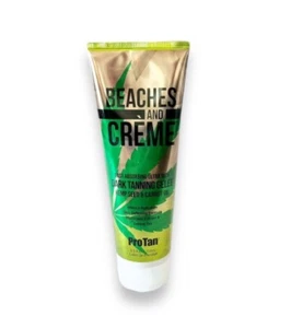 Pro Tan Beaches and Creme Dark Tanning Gelee Tanning Lotion 8.5 Fl Oz Hemp Seed - Picture 1 of 9