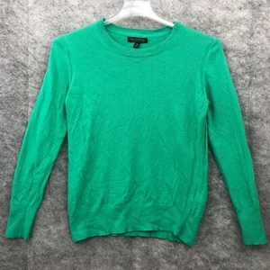 Banana Republic Sweater Womens Medium Green Italian Merino Blend Pullover - Picture 1 of 10