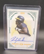 2022 Onyx Vintage Extended Blue Ink Rickey Henderson Auto Signed Autographed