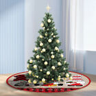 FE# Christmas Tree Skirts Christmas Tree Stand Rug 90cm for Xmas Tree (I)