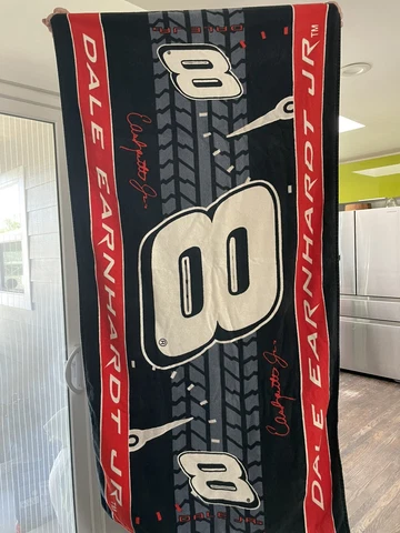 DALE EARNHARDT #8 BEACH TOWEL (52.5” X  27”) Nascar Vintage Cotton Cover
