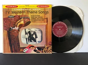 Lawrence Welk TV WESTERN THEME SONGS Original 1959 Coral Stereo VG+/VG - Imagen 1 de 5