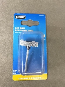 "Disco de pulido de grano 120 Hart Tools para limpieza de metales vástago de 1/8""" - Imagen 1 de 2