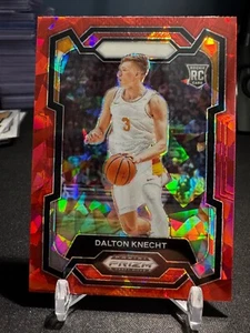 2024 PANINI PRIZM DRAFT PICKS DALTON KNECHT #50 RED CRACKED ICE ROOKIE PRIZM - Picture 1 of 2