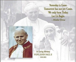 POPE JOHN PAUL II POSTER - Mother Teresa - 16x20 - Picture 1 of 1