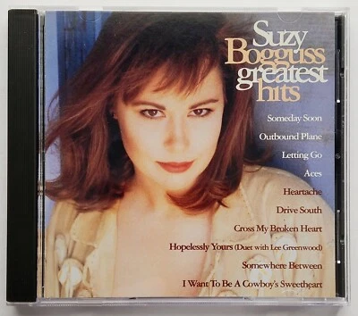 SUZY BOGGUSS - GREATEST HITS, CD, ALBUM, 1994 (LIBERTY RECORDS) HYPE STICKER - Image 1 of 4