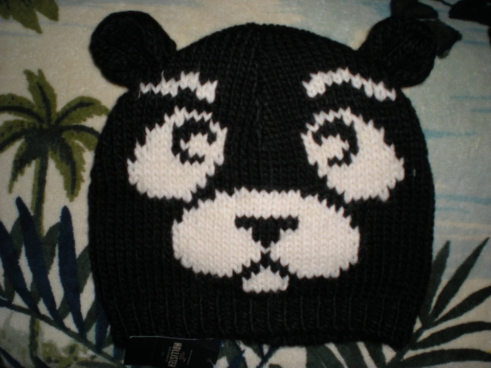 NUEVO CON ETIQUETAS HOLLISTER CLÁSICO INVIERNO SOMBRERO GORRO OREJA DE OSO PANDA mujer junior   Foto 1 de 1