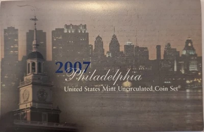 2007 U.S. Mint Uncirculated Coin Set Philadelphia & Denver w/ COA - 28 Coins - Image 1 of 4