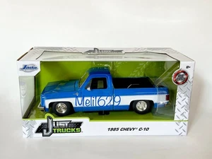 JADA  1/24 Just Trucks 1985 CHEVY  C-10 PICKUP (Blue/White) - Picture 1 of 5