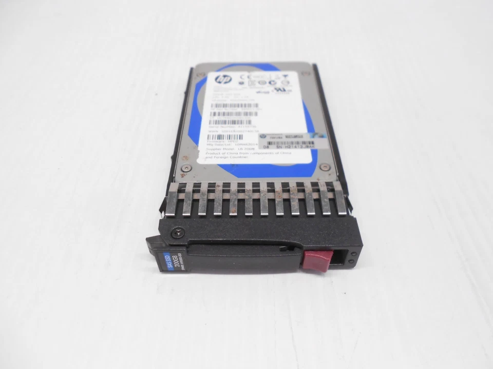 HP 200GB SAS SSD 2.5" 6GBPS Hard Drive DL360 DL380 DL385 G5 G6 G7 691000-001 - Image 1 of 1