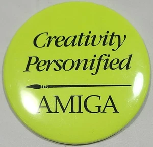 c Mitte bis Ende der 1980er Jahre Amiga Werbekampagne für Mitarbeiter/Vertriebsmitarbeiter Abzeichen - Bild 1 von 11