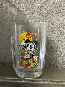 Vintage Walt Disney World 2000 Celebration Glass, McDonald's Mickey Mouse Glass - Picture 1 of 5