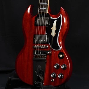 Epiphone Inspired by Gibson Custom 1964 SG Standard w Maestro Vibrola Cherry Red - Picture 1 of 11