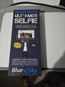 NEW Blue Sky Wireless Bluetooth Ultimate Selfie Stick - Picture 1 of 5
