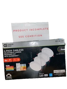 (3-Pk) Commercial Electric LED Integrated Ultraslim Recessed See Picture - Picture 1 of 3