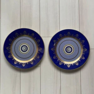 Wedgwood Anthemion Blue Dessert Plate 20.5cm Pair Set - Picture 1 of 7