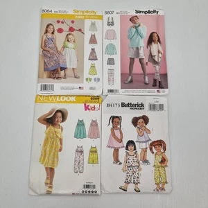 Sewing Patterns Girls Size 3-6 Uncut Butterick New Look Simplicity - Picture 1 of 5