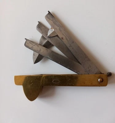 Ancienne Flamme de Vétérinaire 3 lames "Qualité Supérieure" - Photo 1/4