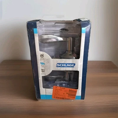 Manija de puerta de baño cama privacidad Schlage acento níquel satinado F40 V ACC 619 Foto 1 de 2