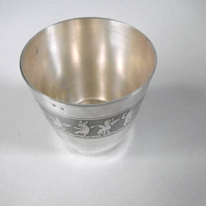 antique silver metal timpani farandole animals - Picture 1 of 6