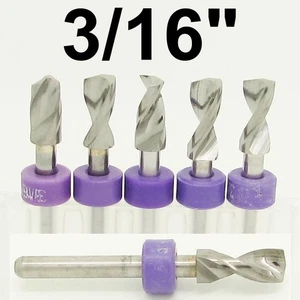 Brocas de 3/16" vástago de 1/8" de carburo sólido cinco piezas - R/S - Imagen 1 de 5