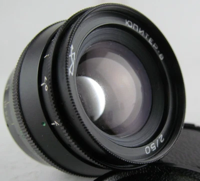 JUPITER 8 black lens 50mm f2.0 M39 mount Leica Portrait manual Sonnar made USSR - Image 1 of 4