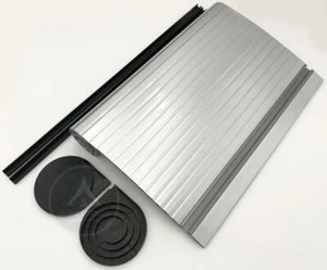TAMBOUR SILVER 400 X 500 MM ROLLER DOOR KIT FOR CAMPERVAN MOTORHOME CONVERSIONS - Picture 1 of 2