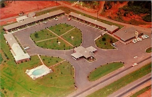 Aerial View pool Gold House Restaurant Smith Hotel Kennesaw Georgia Postcard - Imagen 1 de 2