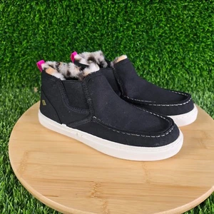 Sperry Mädchen Salty Cozy Mid schwarze Slipper Größe 3 neu im Karton - Bild 1 von 7