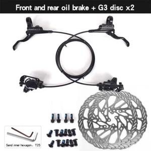 FMFX Hydraulic Disc Brake set (Front Rear 160mm) Rotors and adaptive hardware - Picture 1 of 12