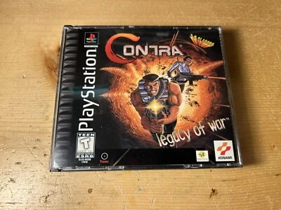 Contra: Legacy of War (Sony PlayStation 1 PS1, 1996) No Manual TESTED Ships Free - Image 1 of 4
