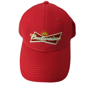 Budweiser Rojo Unisex Camionero Snapback Gorra Hap Béisbol 'Rey de las Cervezas' EE. UU. Cerveza - Imagen 1 de 9