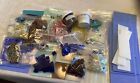 Lot Of 30 Scrap Pieces Of Coe96 Fusing Glass +12 Bags Of Dichroic, Dots, Shapes